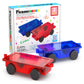 Picassotiles 2 Piece Car Truck Construction Kit Toy Set Vehicle For Magnetic Blocks Building Tile Sensory Magnet Toys With Re-En