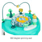 Safety 1St Grow And Go 4-In-1 Stationary Activity Center, Stained Glass