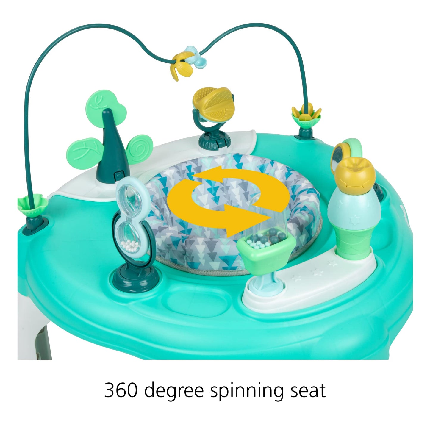 Safety 1St Grow And Go 4-In-1 Stationary Activity Center, Stained Glass