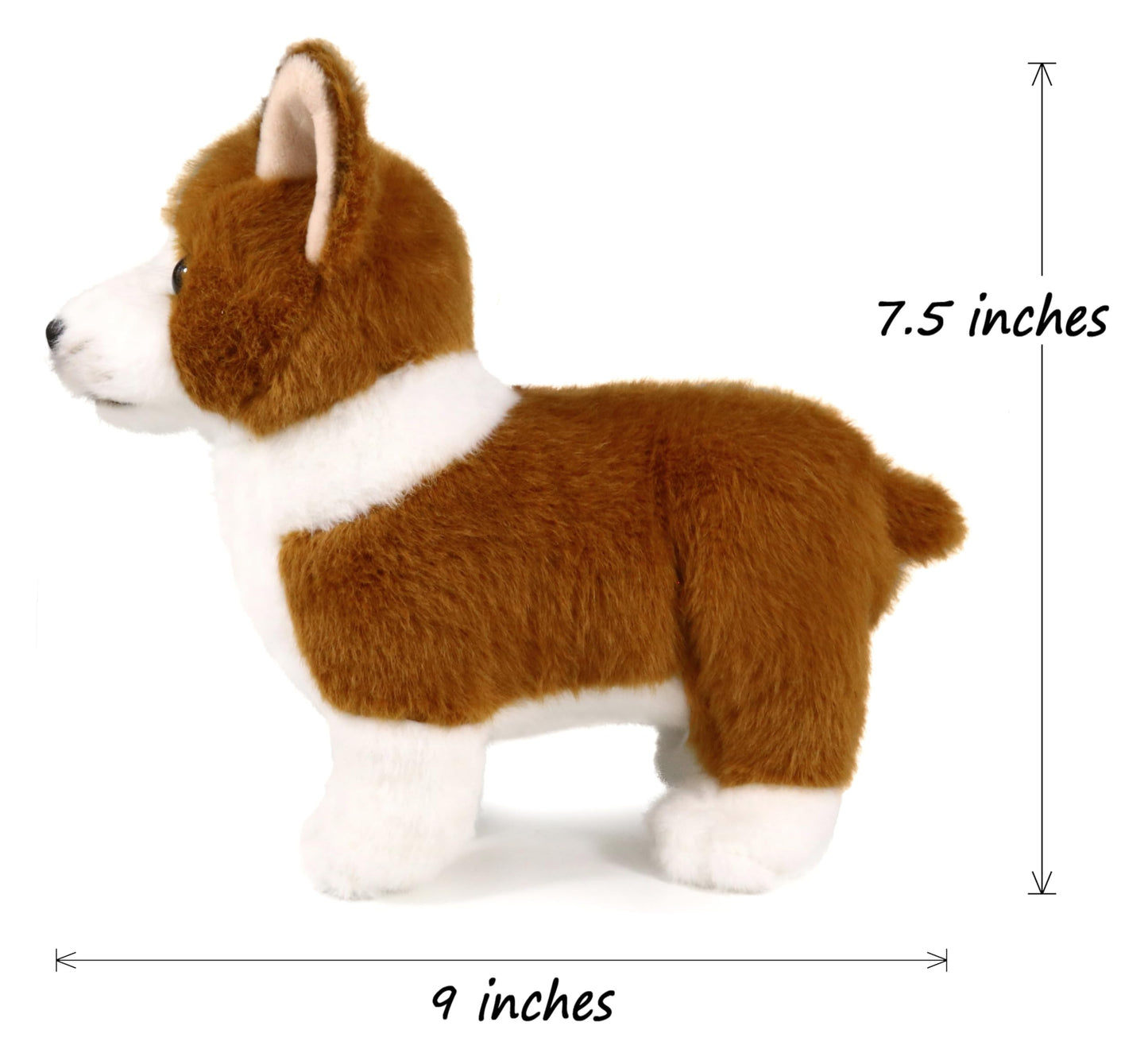 Ice King Bear Corgi Dog Plush Stuffed Animal Toy 9 Inches Length
