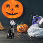 Little Flower Dog Toys - Halloween Resin Figurine for Table Decoration Glow-in-The-Dark Black Dog Statue 5.51 X 2.44 X 2.04 Inch