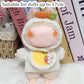 Clothes For Labubu 17Cm Labubu Accessories Crochet 3 Piece Set Outfits For Labubu(Carrot)