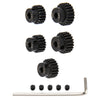5Pack Sharegoo Steel 48P 3.175Mm Pinion Gear Sets 18T 19T 20T 21T 22T Fit 3.175Mm (1/8-Inch) Shaft Compatible With Arrma Hpi Kyo