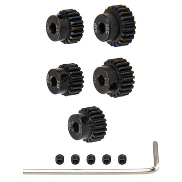 5Pack Sharegoo Steel 48P 3.175Mm Pinion Gear Sets 18T 19T 20T 21T 22T Fit 3.175Mm (1/8-Inch) Shaft Compatible With Arrma Hpi Kyo