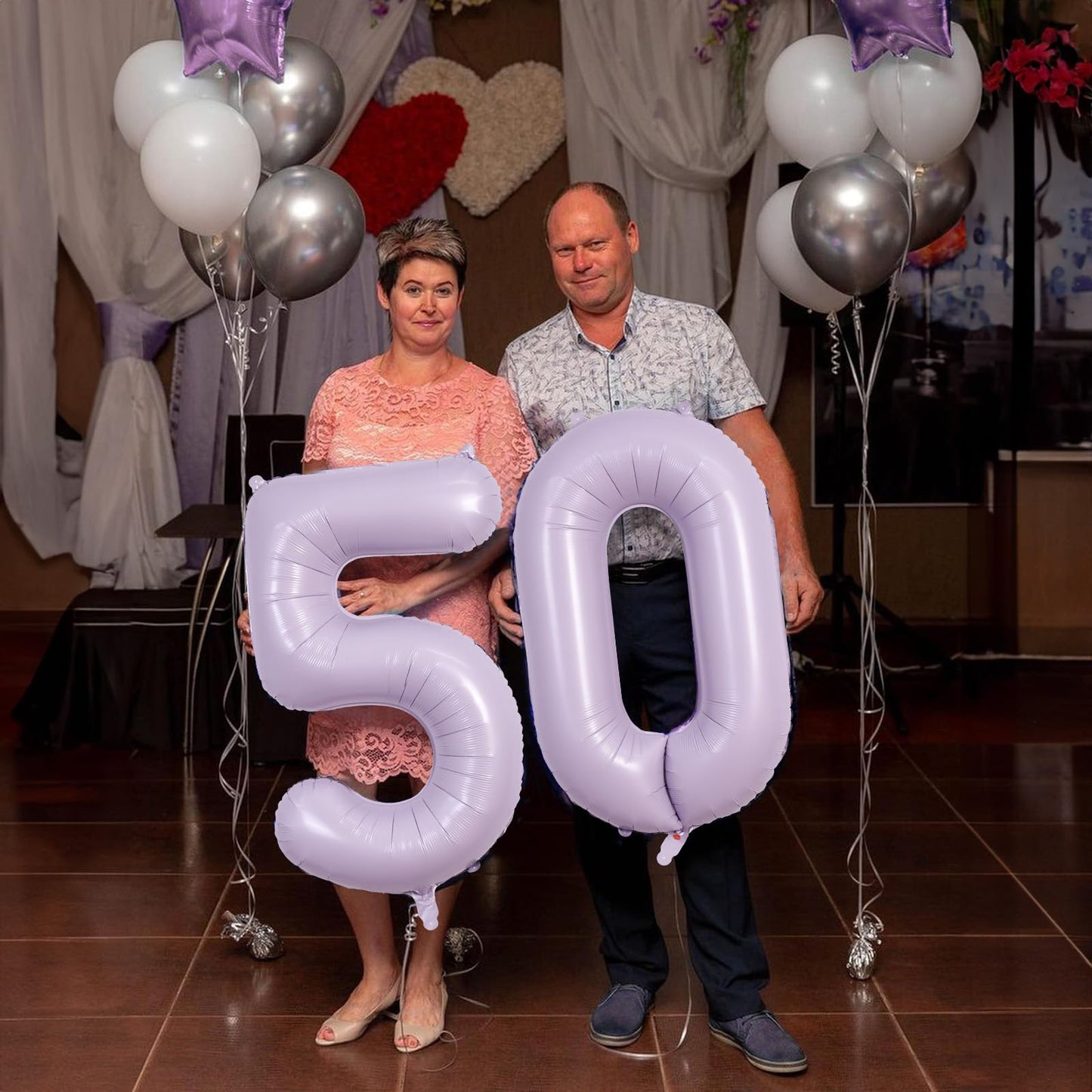 Pastel Purple Number 0 Balloons 40 Inch, Large Lilac Number Balloons 0-9 Set, Light Purple 0 Mylar Foil Balloon Numbers For Girl