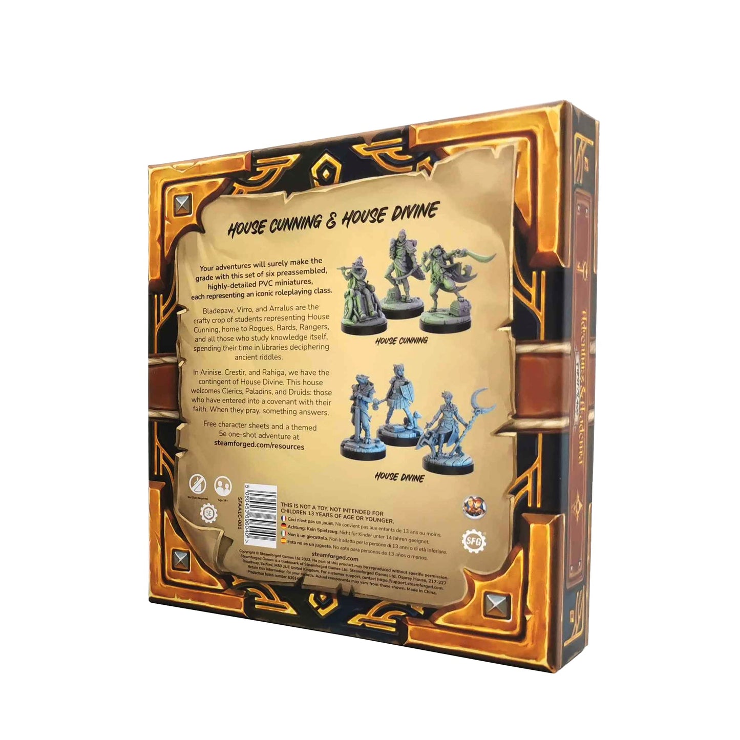 Steamforged Adventures & Academia: Cunning & Divine Role Playing Miniatures 5E Compatible.