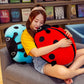 COSGOO 16 Inch Ladybug Plush Toy - Red Stuffed Animal Hugging Pillow, Soft Polystyrene & Plush, Cute Gift for Kids & Lovers