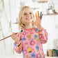Cubaco 2Pcs Artist Smocks Kids Apron For Painting, Children Smocks With Dessert Pattern, Art Smocks For Kids 3-5 Years Paint Smo