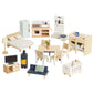 Le Toy Van - Wooden Dolls House Full Starter Furniture & Accessories Play Set For Dolls Houses | Girls Or Boys Dolls House Furniture Sets - Suitable For Ages 3+