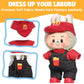 AICase for Labubu Clothes Designer/for Labubu Outfits Clothes Set for 17cm Lububu Doll 3 Piece Set Hat Clothing for LA BUBU  Boys and Girls Stylish Adorable Dolls Clothes Accessories (No Doll)