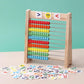 Educational Abacus for Kids Math - 10 Row Wooden Counting Frame with Number 1-100 Cards - Teach Counting  Addition and Subtraction  Preschool Learning Math Toys for Boys Girls Gift 3 4 5 Year Old