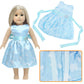Mczqxw 5 Sets 18 Inch Girl Doll Wedding Gown, Fashion Doll Dresses, Doll Clothes & Accessories, 1 Bride Gown With Veil, 4 Satin