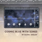 Paramint Cosmic Blue Playmat With Zones (Stitched) - Mtg Playmat - Compatible With Magic The Gathering Playmat - Play Mtg, Yugio