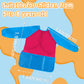 Zkptops Kids Art Smocks 18 Pack Waterproof Long Sleeve Aprons for Ages 3-7, Medium, Polyester