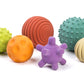 Miniland 6 Sensory Balls, Babies Birth To Toddlers Age 4, Natural Rubber Latex, Soft Teething Toys, Easy Grip Play, Textured, Co