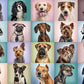 BEDUKE Jigsaw Puzzles for Adults 1000 Piece - Every Piece is Unique - Precise Interlocking Thick Sturdy Cardboard Dogs Animals F