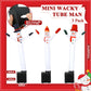 Poen 3 Pcs Winter Mini Inflatable Tube Man Gift Wacky Waving Inflatable Tube Guy With Blower Desktop Mini Dancer Tubes Man Gift For Winter Man Women Birthday Party Decoration(Snowman)