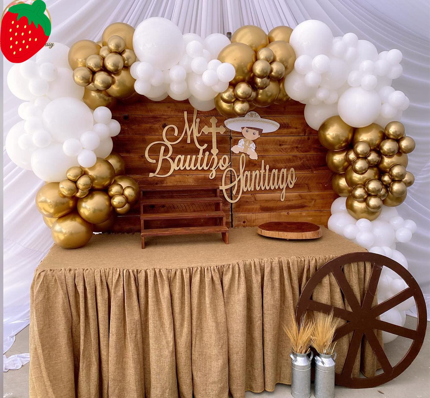 Bonropin White Balloon Garland Arch Kit - 110Pcs Matte Latex Balloons in 5/10/12/18 Inch Sizes - Perfect for Baby Showers, Birthdays, Weddings