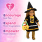 Playtime By Eimmie 18 Inch Doll Clothes And Accessories - Halloween Witch Costume With Hat And Plush Pumpkin - Clothing Sets & Stuff - Fits American, Generation & Similar 18” Dolls For Girls