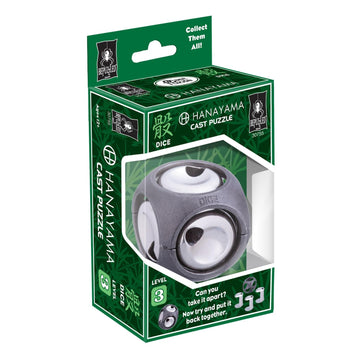 Bepuzzled |Dice Hanayama Metal Brainteaser Puzzle Mensa Rated Level 3, For Ages 12 And Up