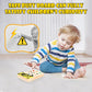 Asweets Montessori Busy Board For Toddler With Music, Soft Silicone Botton, Wooden Busy Board With Led Light Switches,Sensory Autism Toys Baby Travel Toys,Boys Girls Gifts For Birthday Christmas