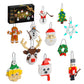Christmas Ornaments Building Kit, Christmas Tree, Wreath, Santa, Snowman, Gingerbread, Reindeer, Nutcrackers, Snowflake 11-In-1.
