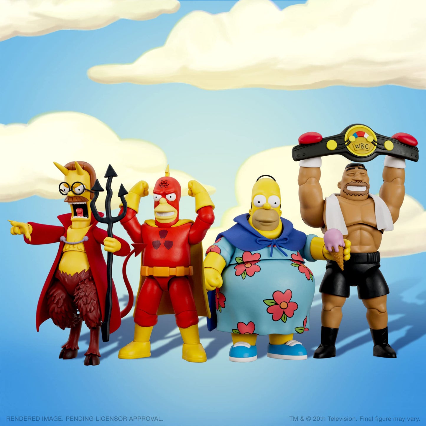 Super7 Ultimates! The Simpsons Drederick Tatum - 7' The Simpsons Action Figure With Accessories Classic Tv Show Collectibles And Retro Toys