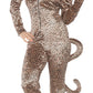 UNDERWRAPS Womens Hooded Leopard Jumpsuit With Tail Costume - Medium