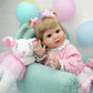 Milidool Lifelike Reborn Baby Dolls Girl - Realistic Newborn Girl Dolls Realistic Silicone Baby Dolls Girl Real Baby Doll Packaged With Bunny Toy Feeding Toy Accessories Gift Set For Kids Age 3+