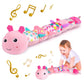 Sumobaby Infant Baby Musical Stuffed Animal Activity Soft Toys With Multi-Sensory Crinkle, Rattle And Textures, For Tummy Time Newborn 0-3-6-12 Months Girls, Caterpillar, Pink