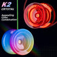 Professional Responsive Yoyo For Kids And Adults Advanced, 2 Pack Dual Purpose Yoyo With Unresponsive Yoyo Bearing + 12 Yo Yo String (Red + Tricolor Gradient)