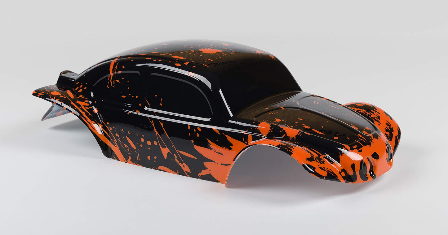 SummitLink Custom Body Muddy Orange Over Black Compatible for 1/10 Slash 4x4 VXL 2WD Slayer RC Car or Truck (Truck not Included)