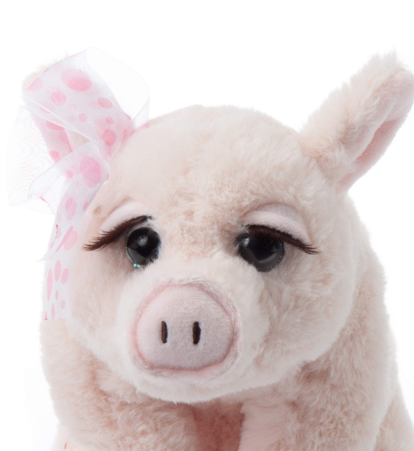 The Petting Zoo, Lash'Z Pig Stuffed Animal, Gifts For Girls, Pig Plush Toy 12 Inches