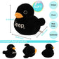Jeep Stuffed Animal Plush Duck - Black, Small, Polyester - Perfect for Enthusiasts, Model B0CCSV15ZF