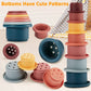 Charniol 3 Set Montessori Toys For Babies Soft Baby Stacking Block Baby Toy Blocks For 6 To 12 Months Silicone Ring Stacker Sensory Building Toy