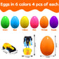 Nmks 72 Pcs Easter Egg Fillers With Transformer Toys Inside, Toys For Ages 5-7 4-8 8-13 Easter Basket Stuffers Fillers With Glow