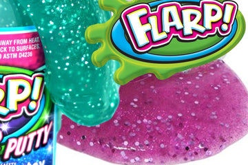 Ja-Ru Flarp Glitter Putty Scented Noise Putty (3 Units Assorted Color) Squishy Shine Rainbow Glitter Sparkling Colors, Noise Putty Slime, Stress Toy For Kids, Party Favors For Boys And Girls. 339-3P