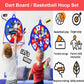 Houzefun Pop Up Tents For Kids, Indoor Playhouse For Toddler With Golf, Dart, Basketball Hoop And Firefighting Playset, Camping