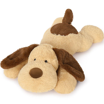 Morismos 5Lbs Dog Weighted Stuffed Animals 32'', Giant Large Stuffed Dog Weighted Plush, Big Dog Puppy Pillow For Adults Kids