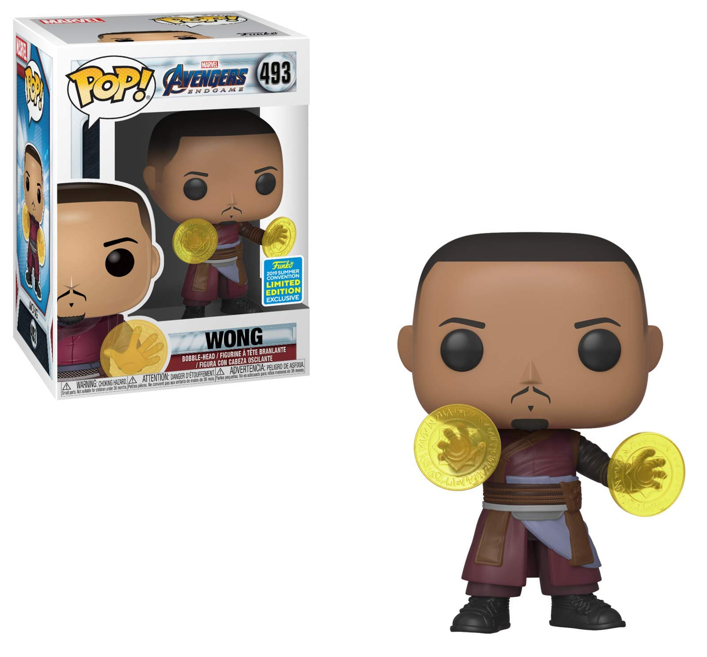 Pop! Funko Avengers Endgame Wong - 2019 Sdcc Summer Convention Exclusive - Limited Edition
