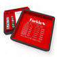 Luck Lab Farkle Dice Tray And Storage Case - Includes Embedded Scoring Combinations, 2 Sets Of 6 Pearl Dice, 40 Sheet Score Pad And Pen Holder For The Classic Family Game (Red)