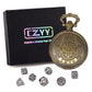 DND 6mm Micro Polyhedral Dice Set with Pocket Watch Shell Case Perfect for Dungeons and Dragons, Tabletop RPG and Cards Board Ga