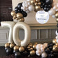 40 Inch Cream Number 7 Balloon, Beige Large 7Th Birthday Balloons, Digital 7 Cream White Giant 7 Foil Balloon Helium For Boys Gi