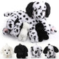 HyDren 5 Pcs Dalmatian Nurturing Dog Stuffed Animal Sets 15 Inch Soft Cuddly Dalmatian Plush Toys Nursing Mommy Dog with 4 Puppy