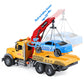SASBSC Tow Truck Toys for 3 4 5 6 7 Year Old Boys Big Construction Toy Trucks for Boys Age 3-7 Friction Power Crane Truck Toy Re