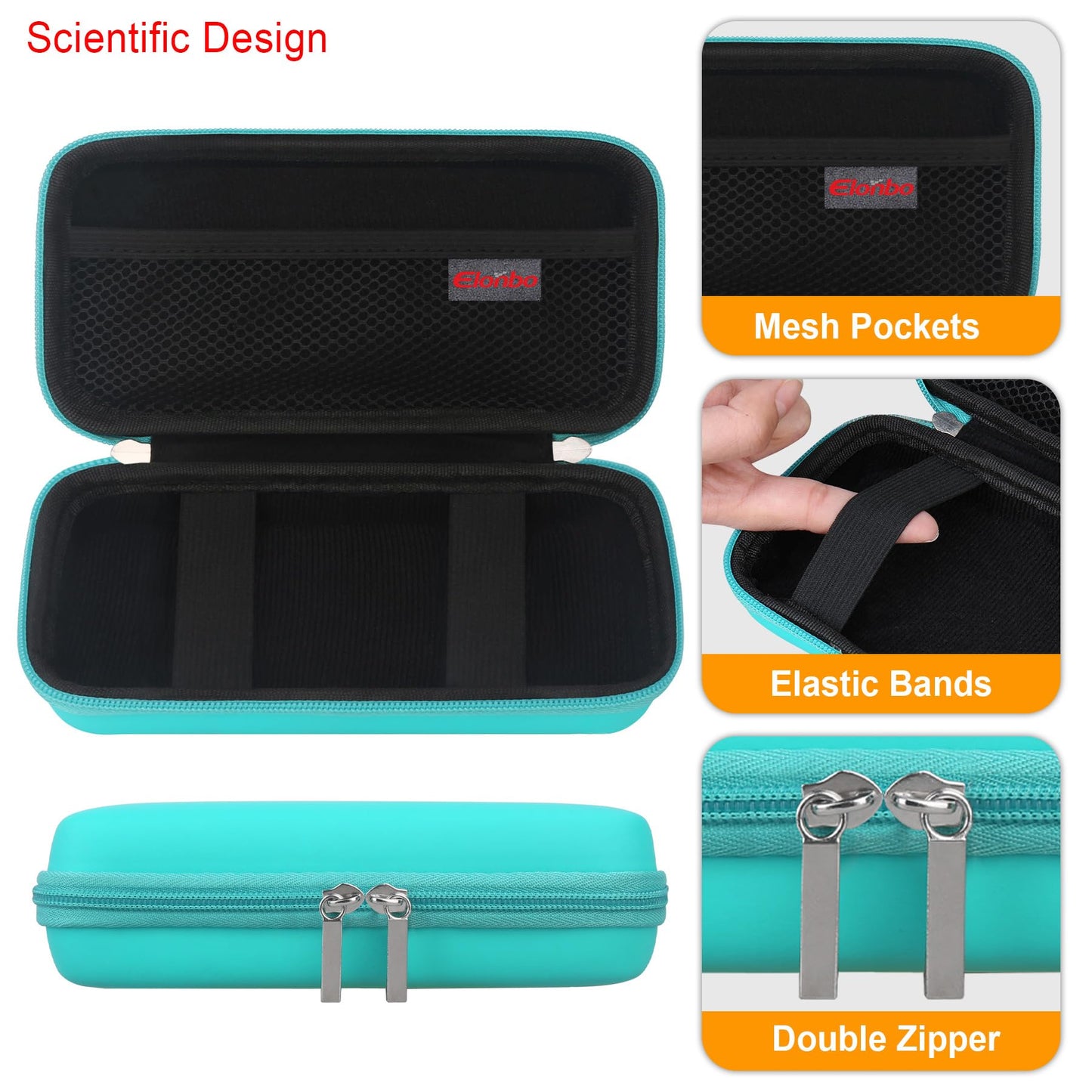 Elonbo Carrying Case for TEBIYOU/ Great Boy/ Beico Handheld Game Console Retro Video Games, Portable Gaming Player Travel Storag