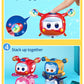 Super Wings Toys - 4 PCS Glow & Face-Changing Transformer Sets for Kids - Assorted Colors, Model 750491, Perfect for Ages 3-7