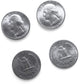 Canailles 2-Pack Double-Sided Quarters, 1 Double-Sided Heads Coin And 1 Double-Sided Tails Coin, Cool Novelty Quarter For Magic Tricks Or Pranks