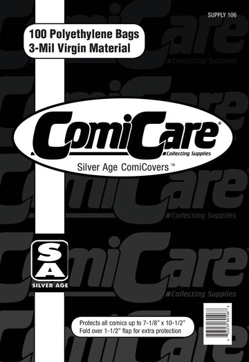 Silver Age Polyethylene Comic Bags (100 Count)