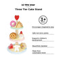 Le Toy Van Honeybake Collection, Tier Cake Stand - 3 Layers